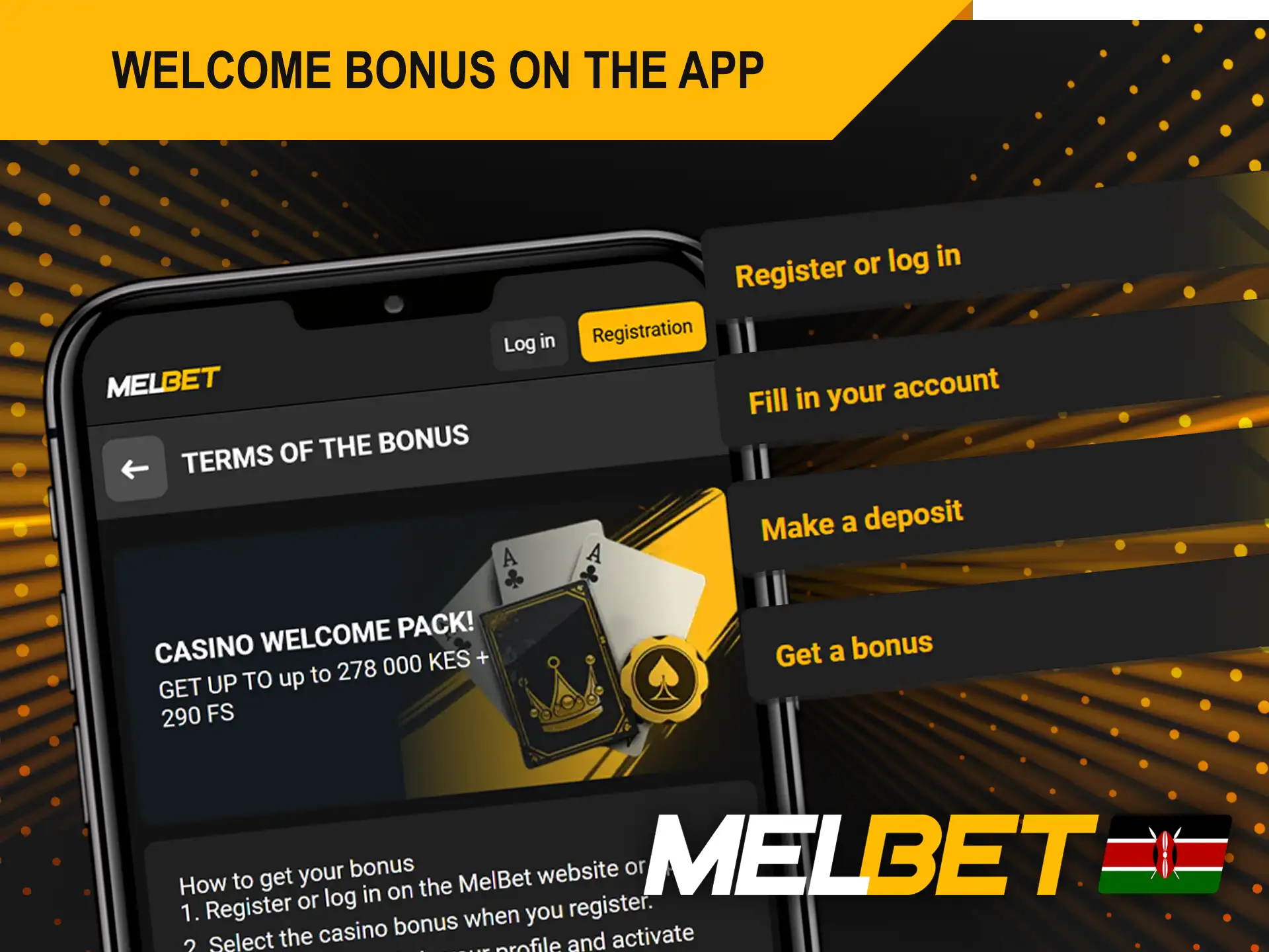 Melbet app welcome bonus terms and conditions.