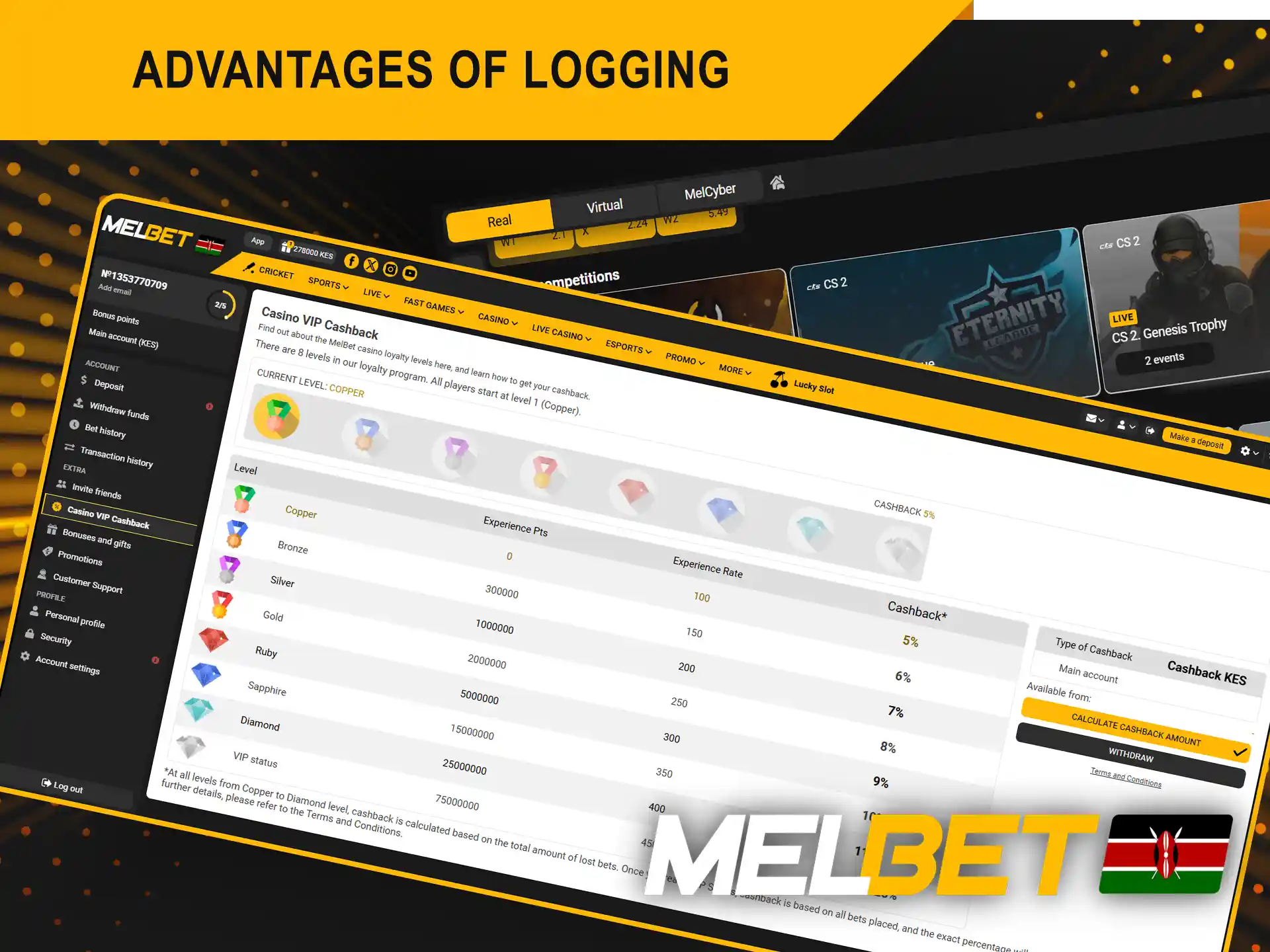 Kenyan players can unlock endless opportunities by completing the Melbet casino login.