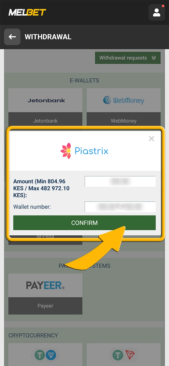 Confirm your payment at Melbet official platform by following the on-screen instructions carefully.