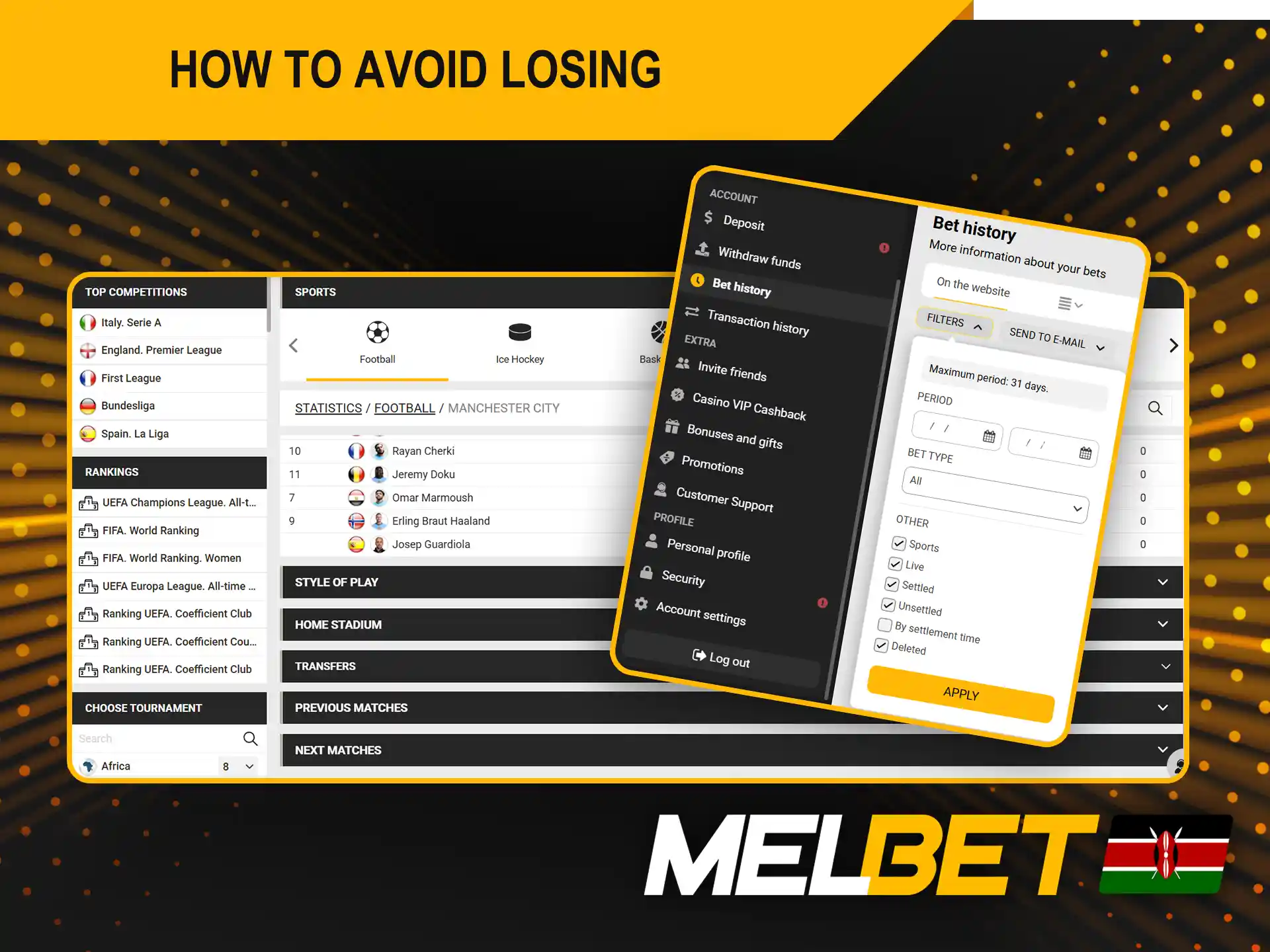 Bet strategically to win at Melbet and avoid losses.