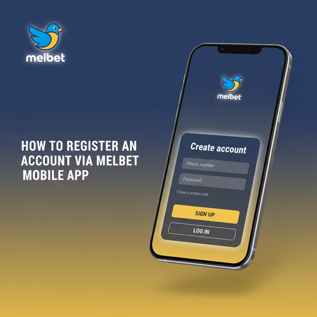 Melbet app registration steps: open app, enter details, set password and KES, add promo, accept terms, confirm via SMS/email.