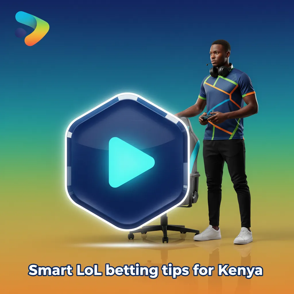 Infographic of smart League of Legends betting tips for Kenya: bankroll, team form, roster, meta, draft, odds, records.