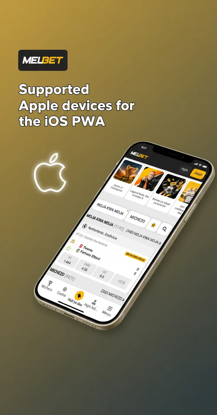 Supported Apple devices for iOS PWA: Safari on iPhone SE (2022), 11–15, 15 Pro; iPad 9–10, Air, Pro.