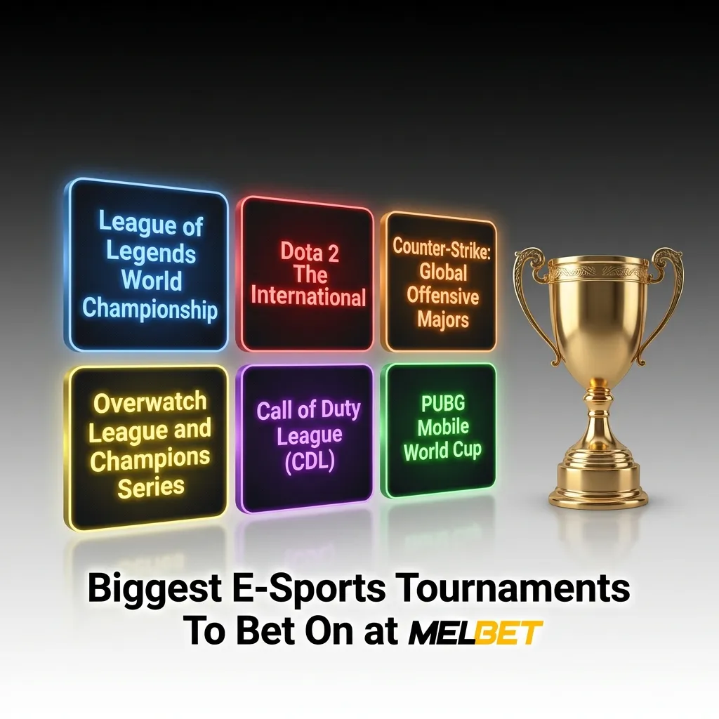 Major e-sports tournaments table showing Dota 2, CS2, LoL, Valorant, Starcraft II, Mobile Legends, and PUBG Mobile competitions