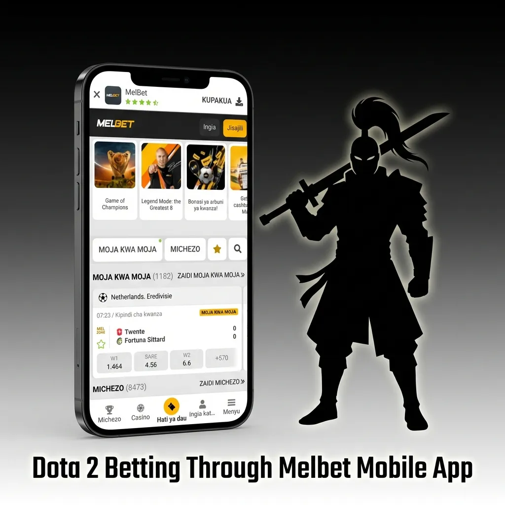 Step-by-step guide showing how to download, install, and use the Melbet mobile app for placing Dota 2 esports bets on smartphone