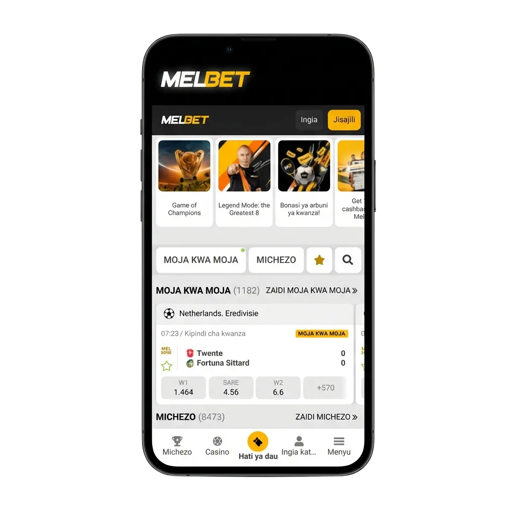 Melbet app download screen showing Android APK and iOS installation options with betting and casino features