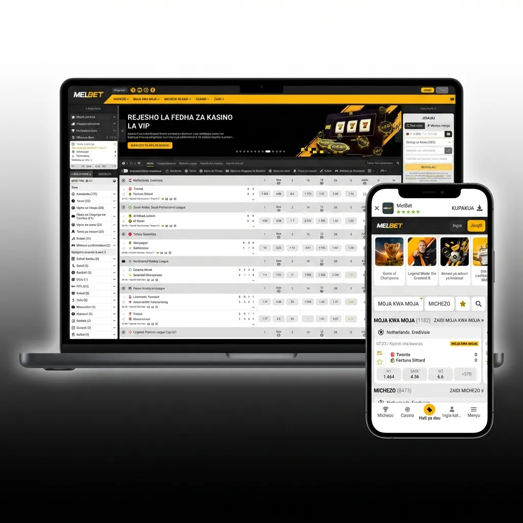 Melbet website interface showing navigation bar with sports, live events, casino tabs, and homepage displaying matches and promotions