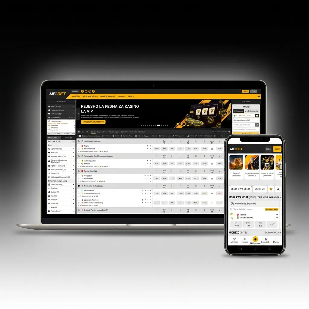 Clean Melbet website interface showing navigation bar with Sports, Live, Casino, and eSports tabs for Indian users