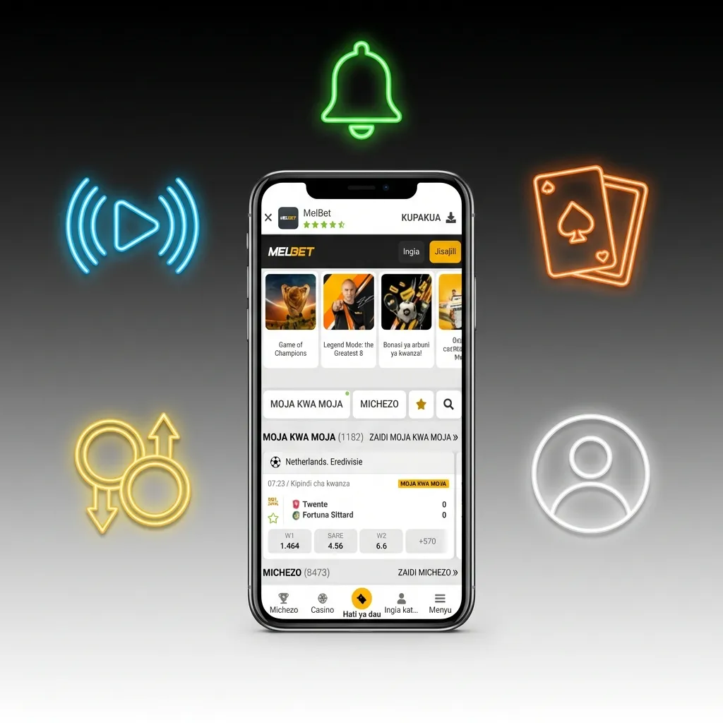 Melbet mobile app interface showing Indian payment options, cricket betting, live streaming, and casino games for players.