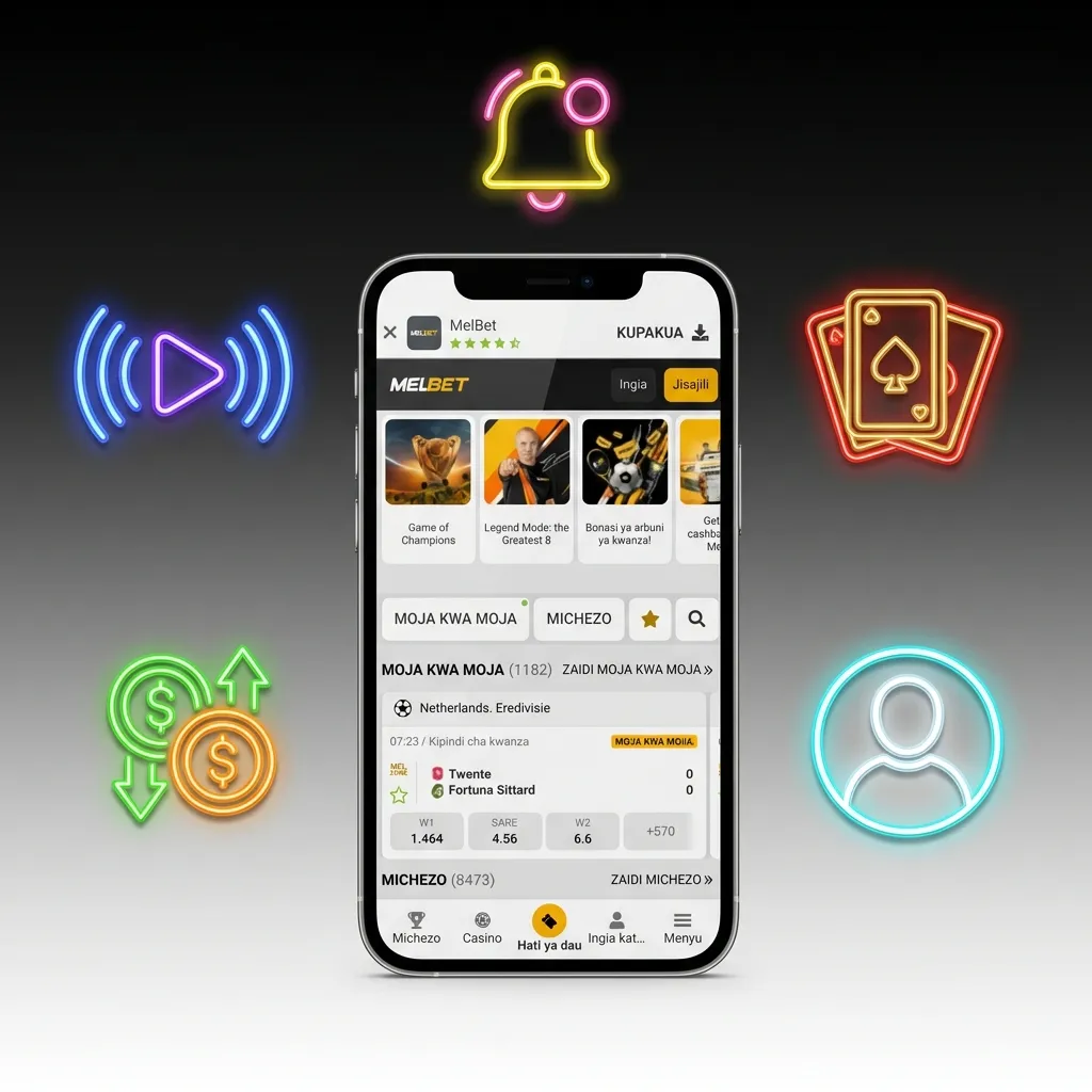 Melbet mobile app interface showing sports betting, cricket markets, payment options, and live betting features