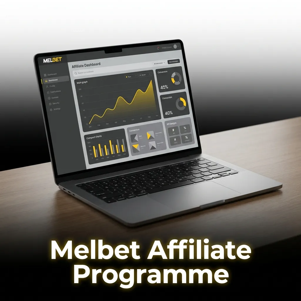 Melbet Affiliate Programme dashboard showing commission models, tracking tools, and payment options for partners