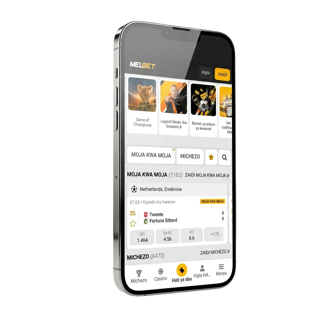 Melbet iOS app interface showing sports betting and casino games for Bangladesh users with BDT currency