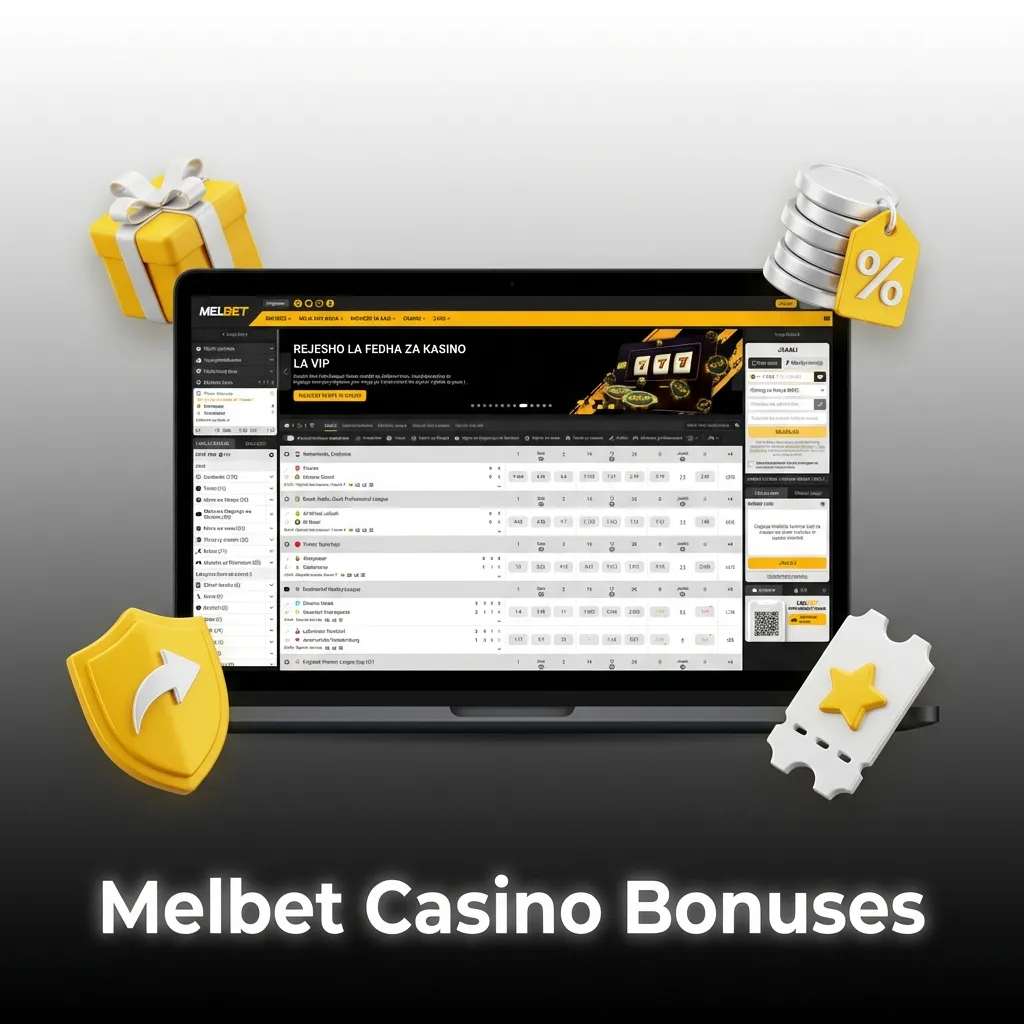 Melbet Casino promotions including Friday reload bonus, weekend cashback, slot tournaments, and VIP birthday rewards