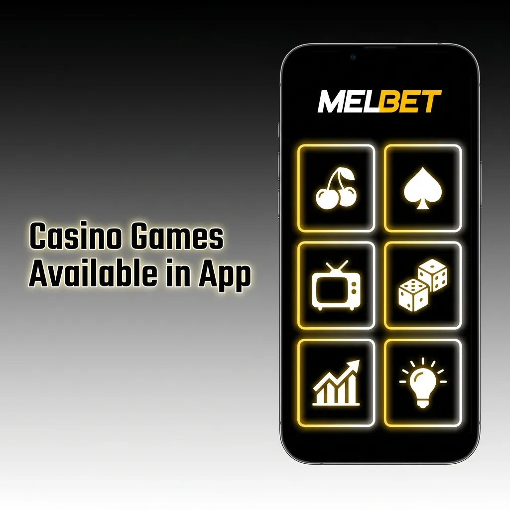 Melbet app casino game selection showing slots, live dealer games, and popular titles from top gaming providers