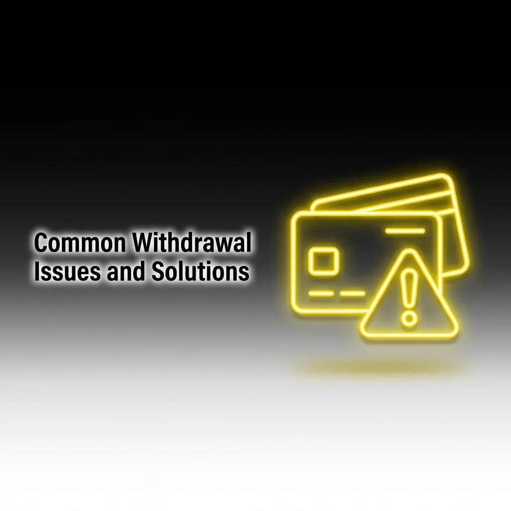Infographic showing common withdrawal problems like verification delays, incorrect details, and wagering requirements with solutions.