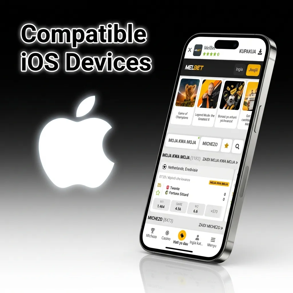 List of compatible iOS devices including iPhone X through 15 series, iPad Air, iPad Pro, and iPad Mini models