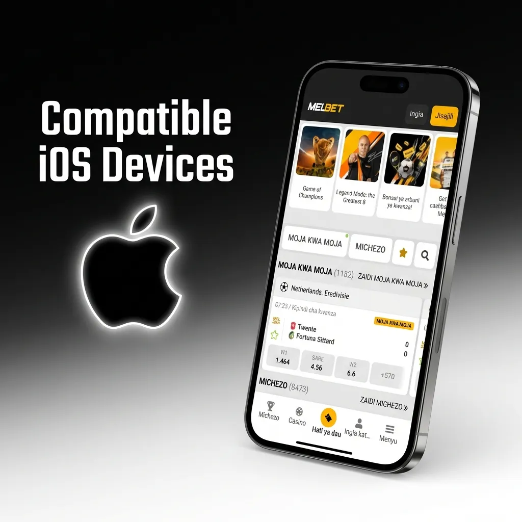 List of compatible iOS devices including iPhone X through 15 series, iPad 6th gen+, iPad Air 3rd gen+, and iPad Pro models