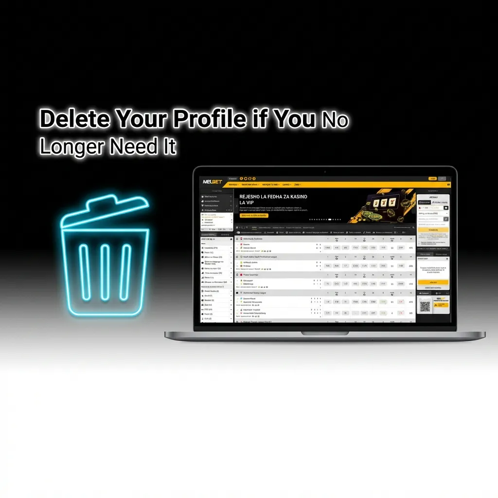 Person deleting their online account through settings menu with confirmation prompt on screen