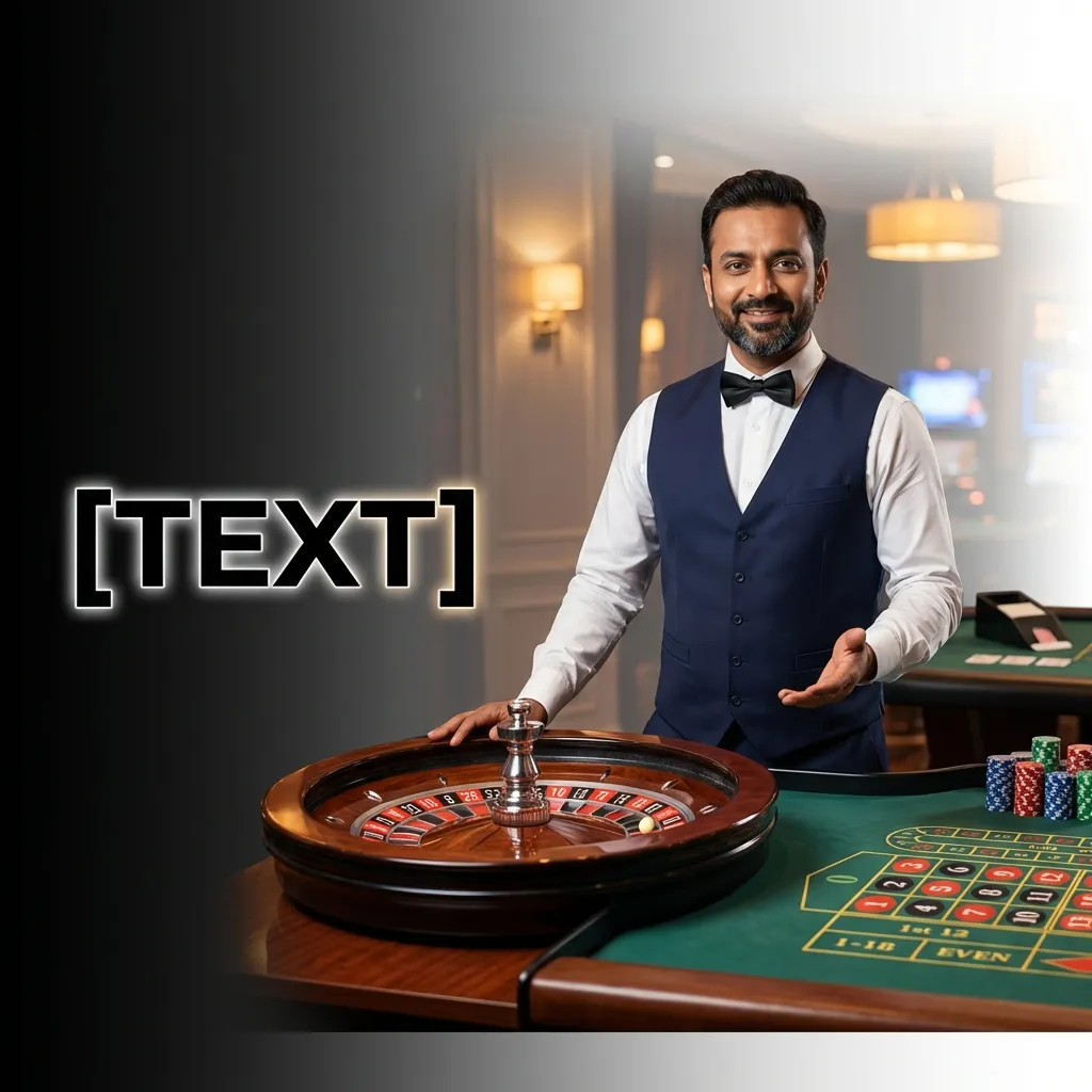 Professional dealer at live casino table streaming real-time gameplay with roulette wheel and cards visible
