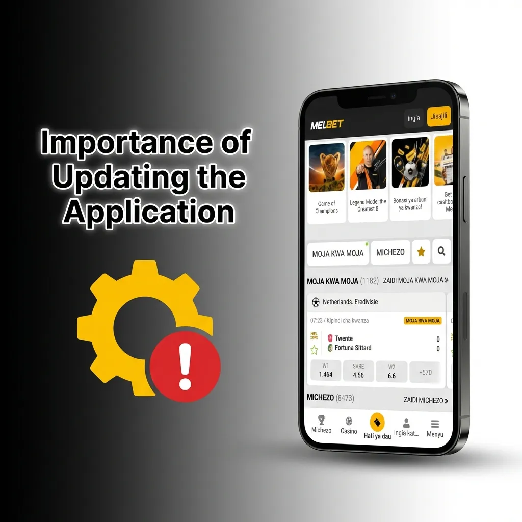 Updated betting app interface showing new features, security patches, and improved payment options on mobile screen