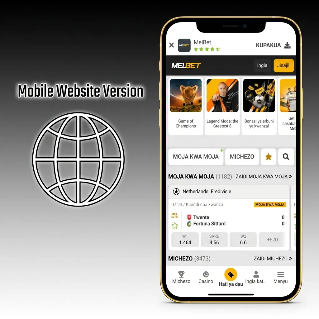 Mobile betting site interface shown on smartphone screen with login and live streaming features