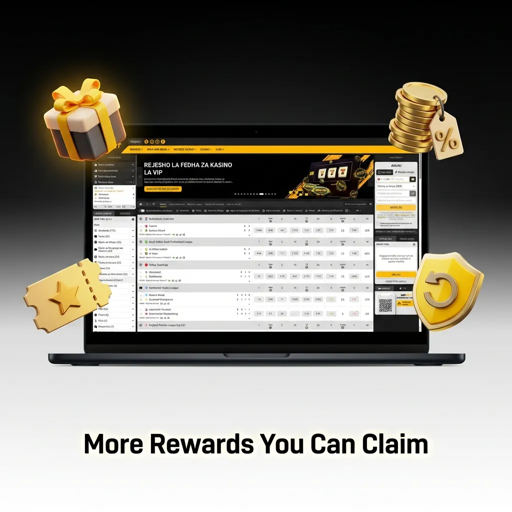 Promotional rewards display showing weekly cashback, accumulator bonus, Friday reload, and loyalty program benefits