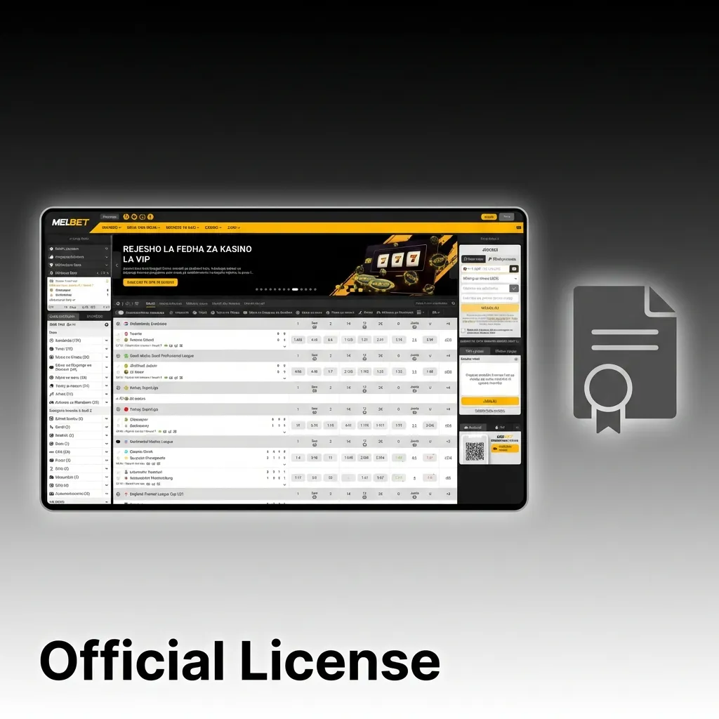 Melbet's Curaçao eGaming license certificate showing regulatory compliance and player protection standards