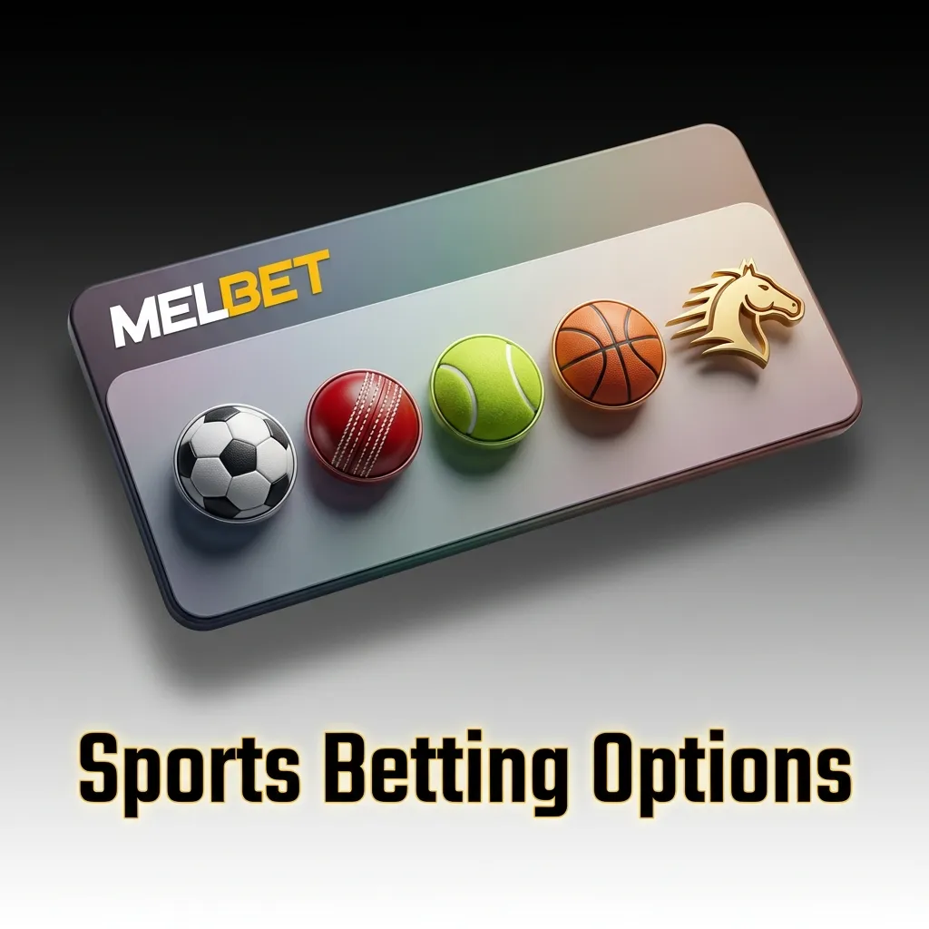 Melbet sports betting interface showing cricket, football, tennis, and other sports options for Indian bettors