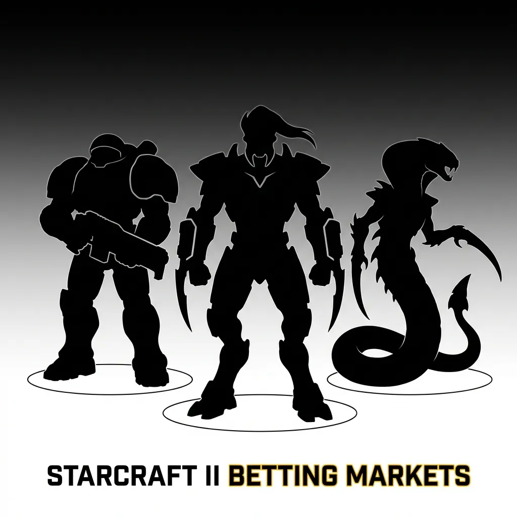 Professional Starcraft II esports tournament with players competing in real-time strategy gaming championship matches