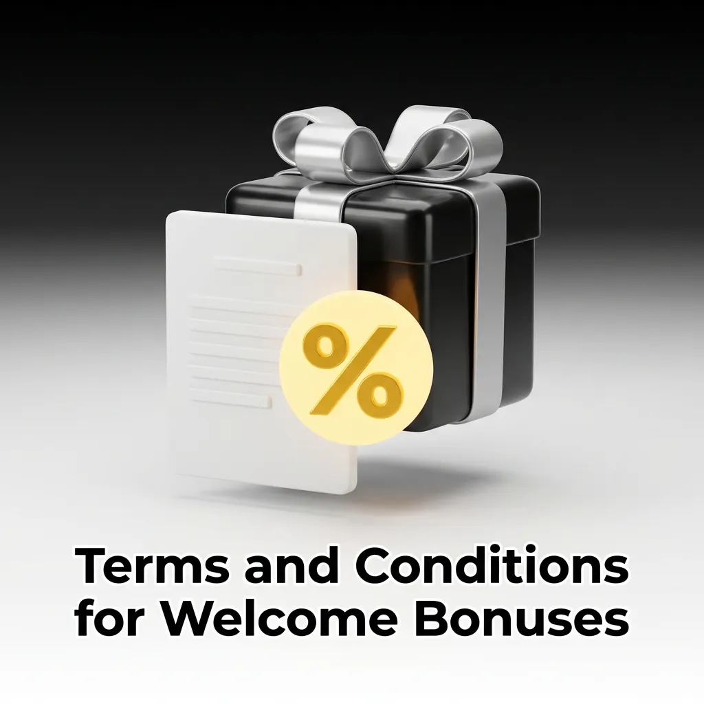 Casino welcome bonus terms document showing wagering requirements, eligibility rules, and betting restrictions