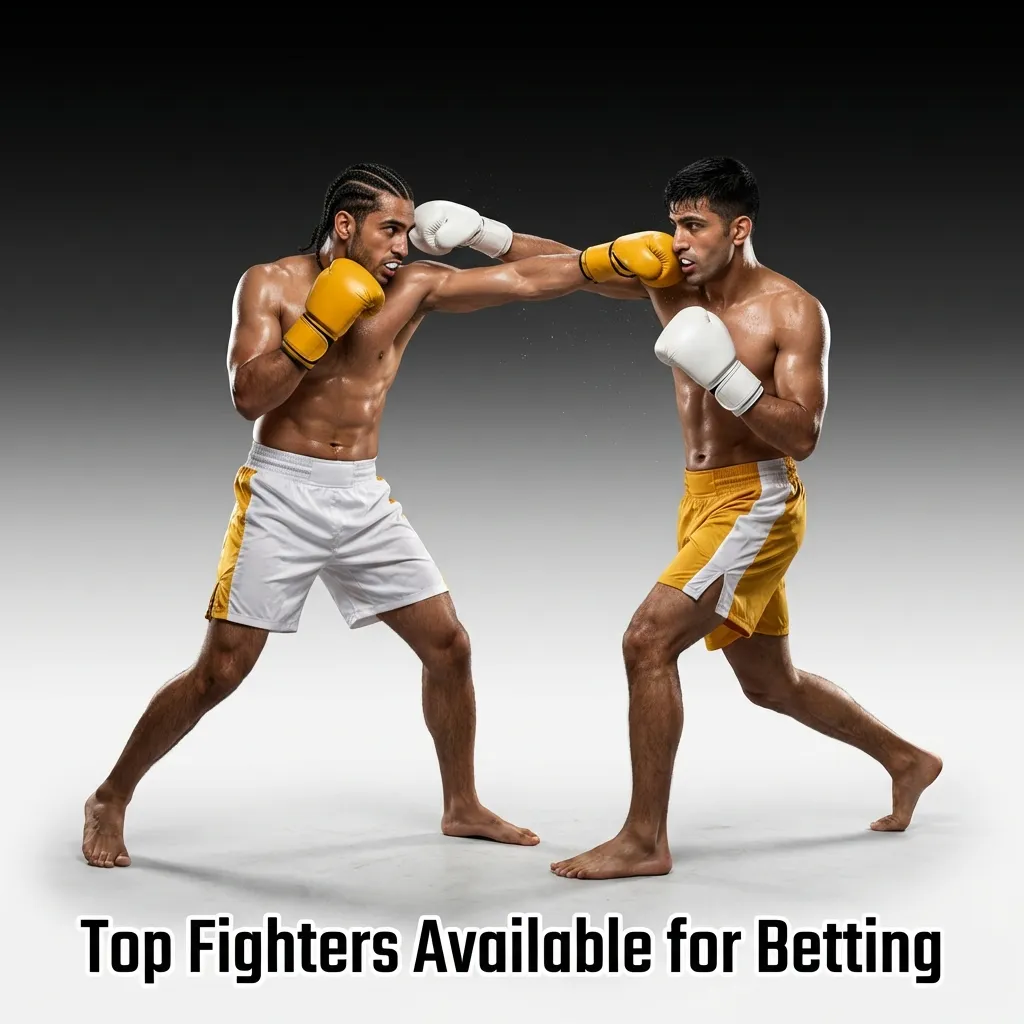 UFC fighters including champions Islam Makhachev, Jon Jones, and Israel Adesanya available for betting odds