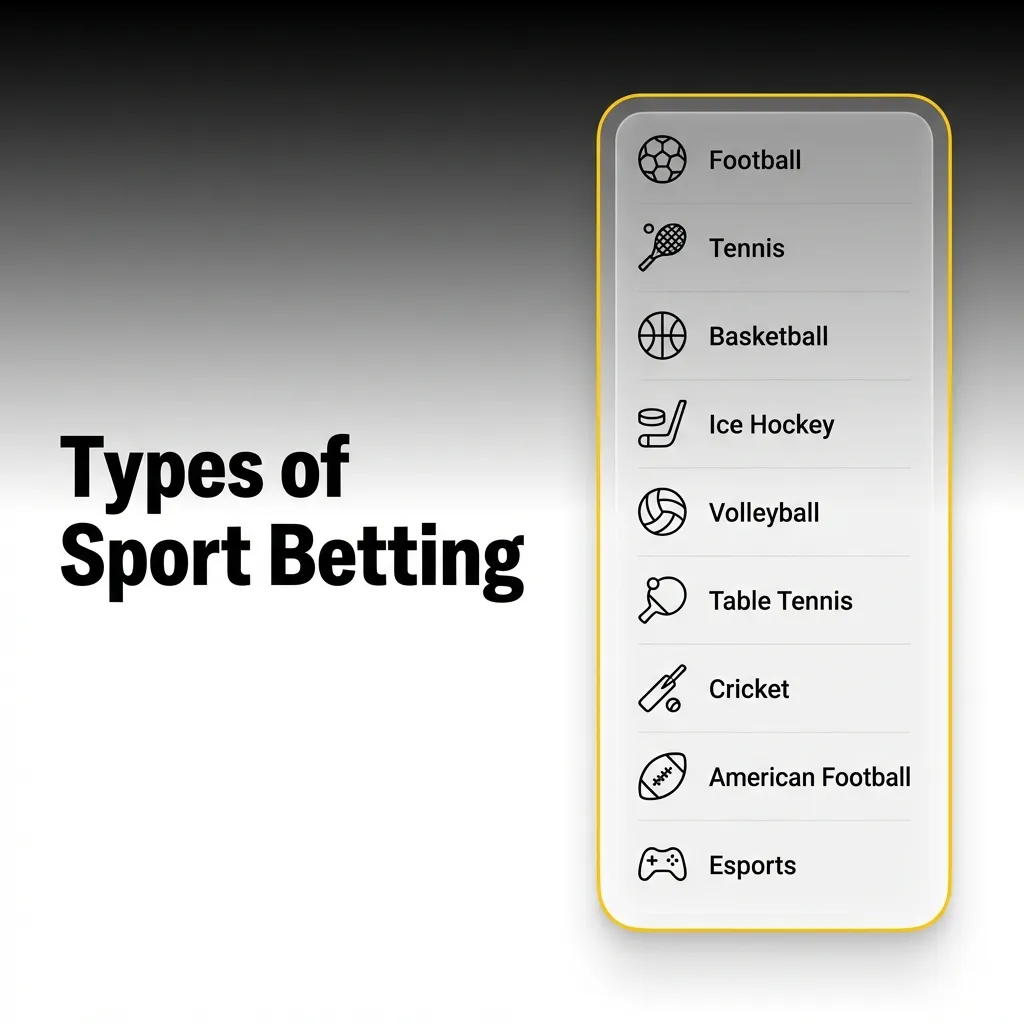 Sports betting options including cricket, football, kabaddi, tennis, and basketball with various market types and leagues