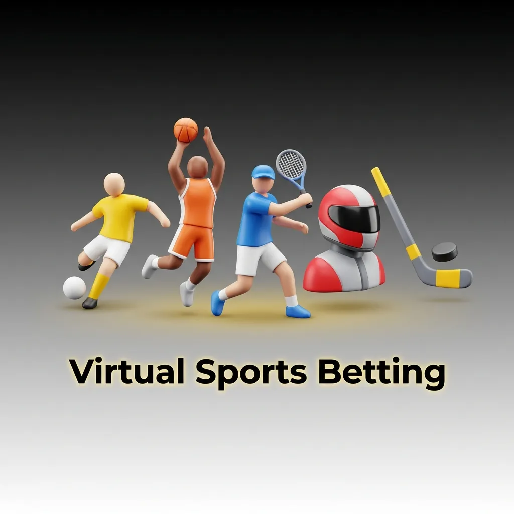 Virtual sports betting interface showing simulated football, horse racing, greyhounds, and tennis matches