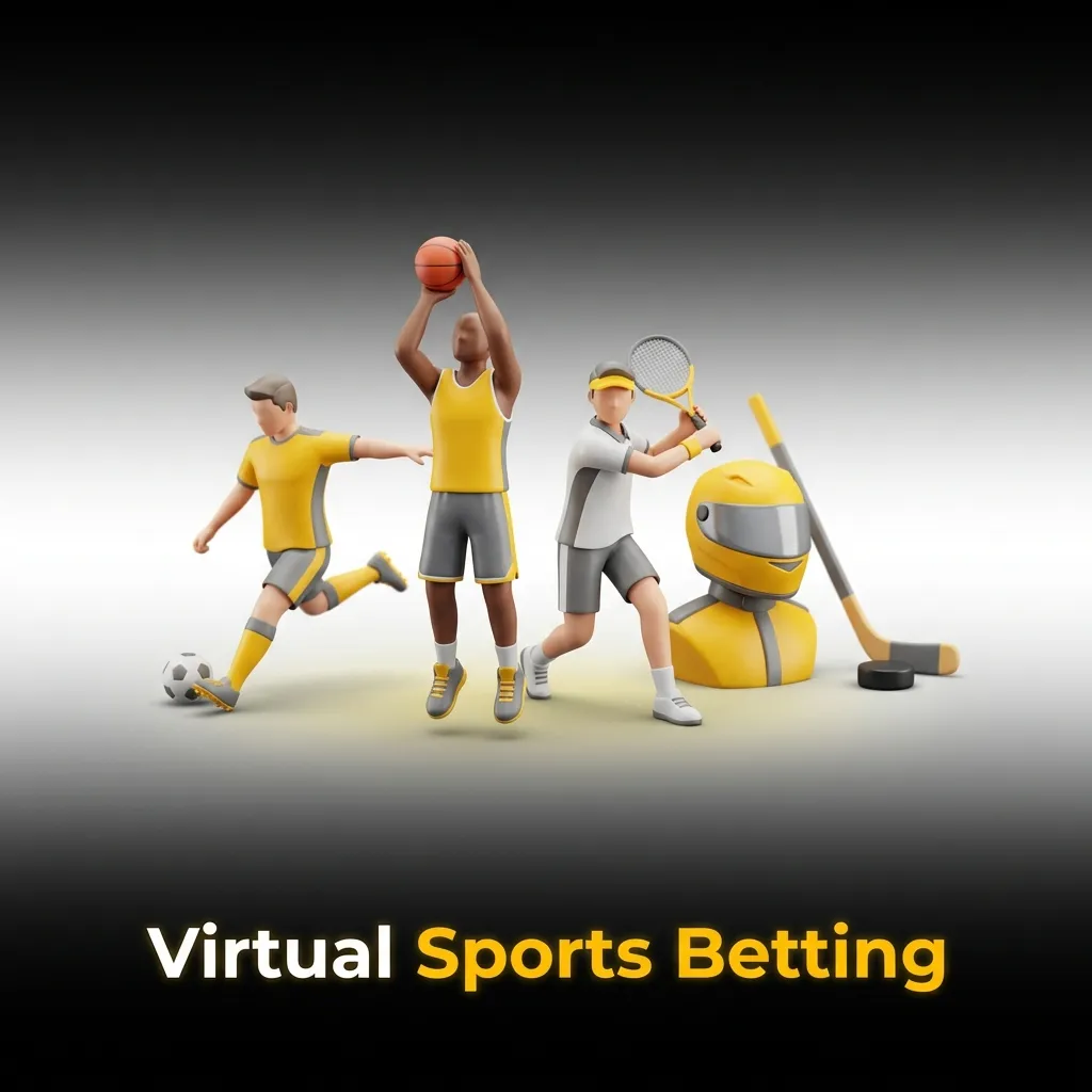Virtual sports betting interface showing simulated football, horse racing, greyhounds, and basketball with HD graphics