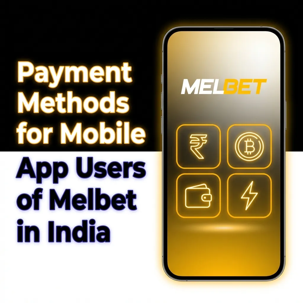 Melbet India mobile app payment methods including UPI, cards, e-wallets, and crypto with minimum deposit ₹300