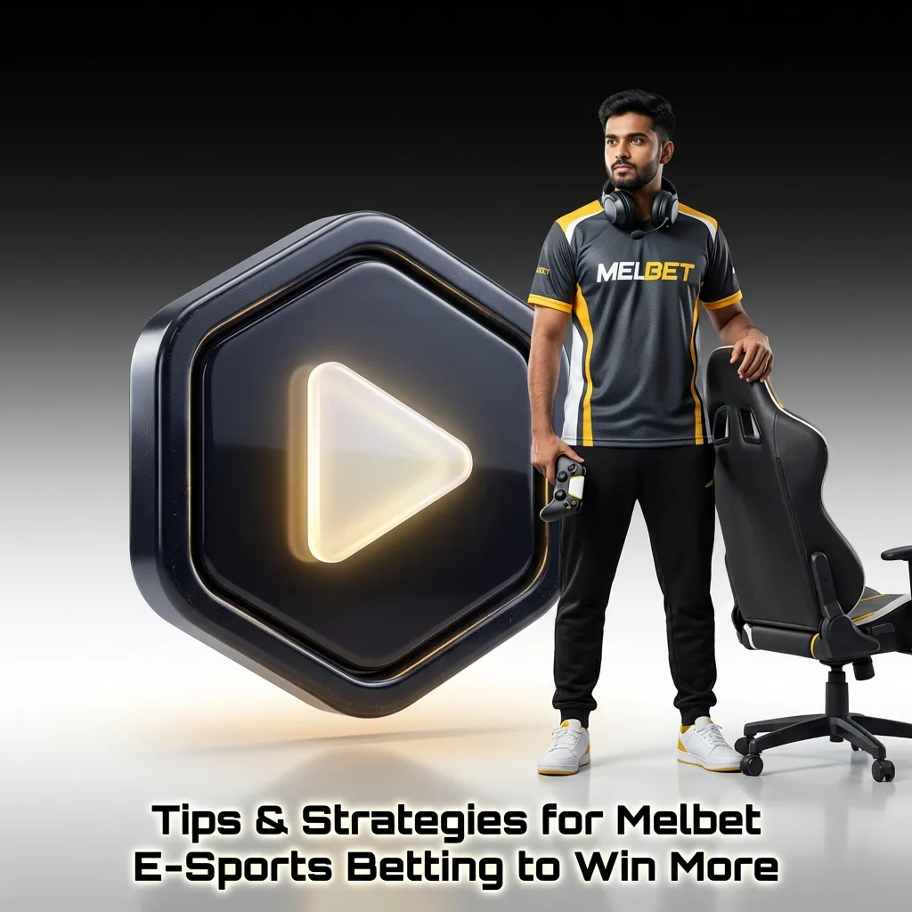 E-sports betting strategy infographic showing tips like research, bankroll management, and analyzing team statistics