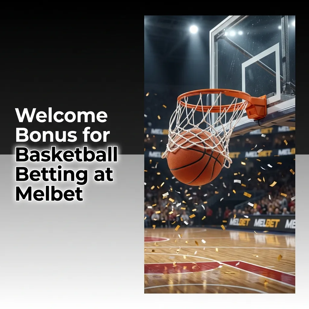 Melbet basketball betting welcome bonus showing 100% match up to 10,000 BDT for new users with registration details