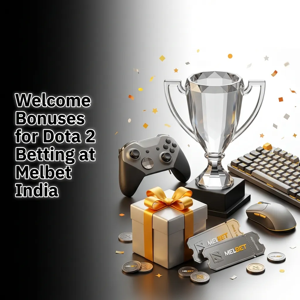 Melbet India welcome bonus offer for Dota 2 betting showing 150% first deposit bonus up to ₹40,000 INR for new players