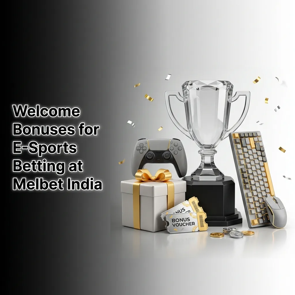 Melbet India esports betting welcome bonus banner showing 150% first deposit offer up to ₹40,000 for new players