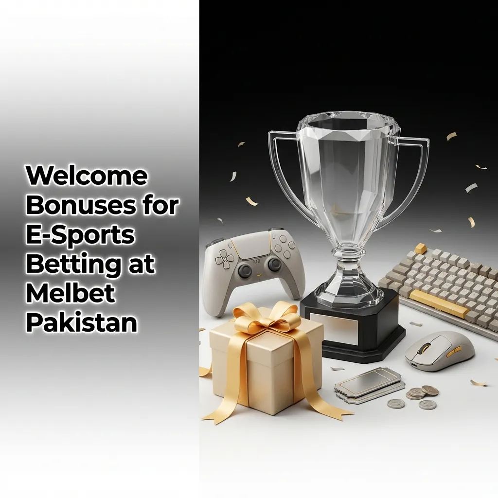 Melbet Pakistan esports welcome bonus offer showing 100% first deposit match for CS2, Dota 2, and League of Legends betting