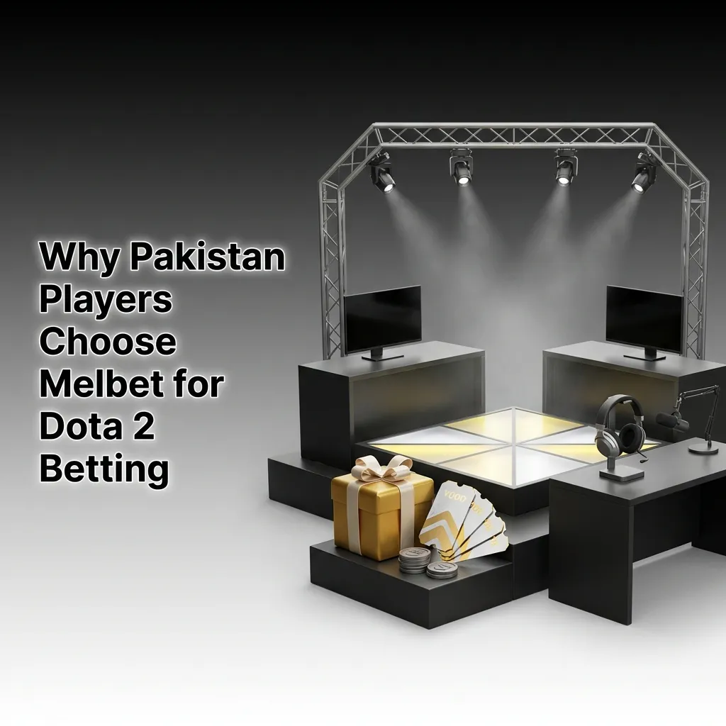 Pakistani players choosing Melbet for Dota 2 betting with local payment methods and competitive odds displayed on screen